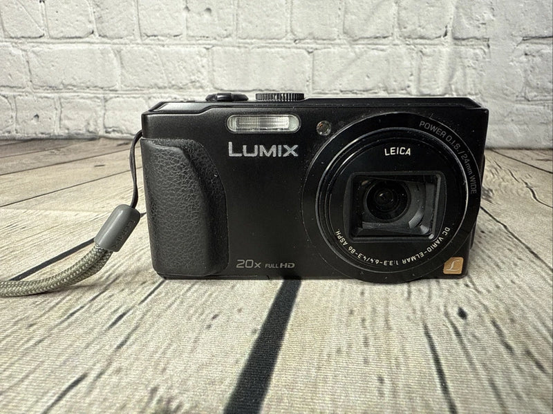 Panasonic Lumix DMC-ZS30 18MP Black Digital Camera For Parts Read