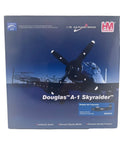 1:72 scale Douglas A-1 Skyraider die-cast aircraft model in retail box, blue design