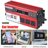 5000W Car Power Inverters DC 12v to 110v AC Inverter Converter for Car Vehicles