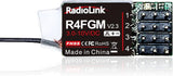 Radiolink R4FGM V2.3 2.4Ghz 4 Channels RC Gyro Receiver for Mini RC Cars 400M
