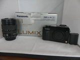 Panasonic lumix dmc-l1. Shutter count is 1.2K. w/Leica 14-50mm F2.8 lens. BOX.
