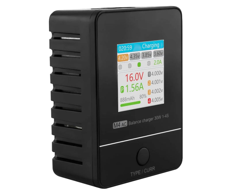 Lipo Balance Charger 30W 1-4S AC 100-240V RC Battery Charger for LiPo LiHV£¨M4AC£© Battery