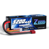 Zeee 3S Lipo Battery 5200mAh 11.1V 80C RC Battery Hard Case with T Connector ...