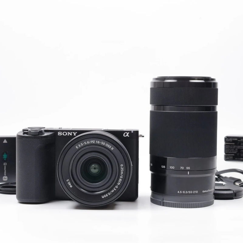 SONY ZV-E10M2X Black w/ SELP16502 SEL55210 [Top Mint] #6373TH