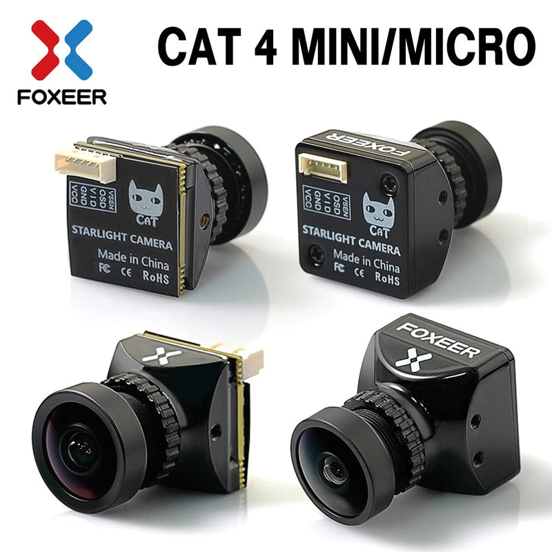 FOXEER CAT 4 FPV Camera Mini Camera 1/3 CMOS 4:3/16:9 WDR 1200TVL RC FPV Drone