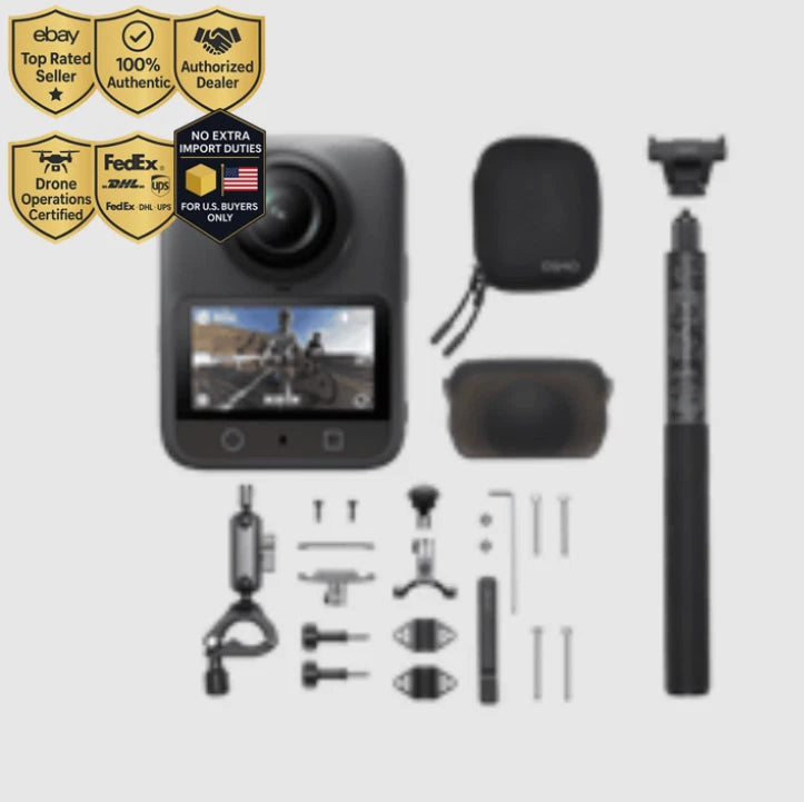 Osmo 360 Road Cycling Rear-POV Combo 8K 120MP 10Bit +1 Battery