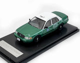 ED Rollin 1:64 Green CV CROWN VICTORIA LA Taxi Model Diecast Collect Car