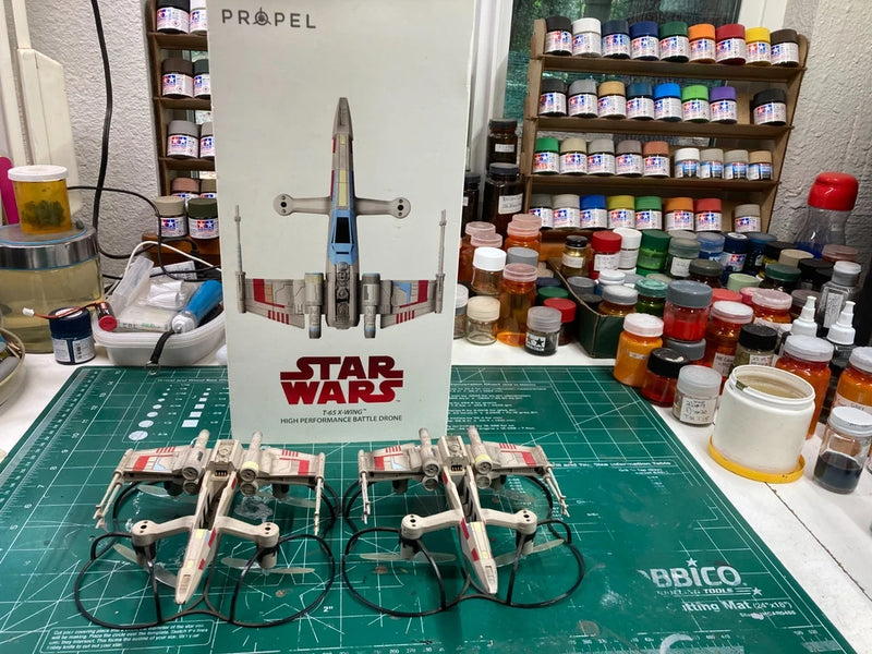 Propel Sar Wars T-65 X-Wing Drones  USED  3 Working + Parts Propeller