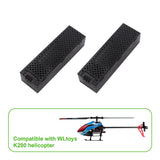 2 Pcs 7.4V 600mAh Li-Po Battery, Compatible with WLtoys K200 RC Helicopter
