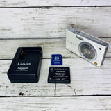 Panasonic DMC-FX7 Digital Camera White Tested Compact with Accessories