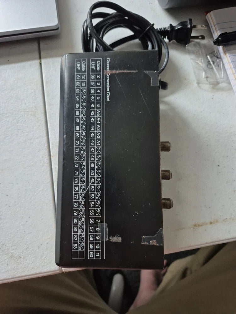 GMI TO UHF Channel converter no 2564063 120v model 3638