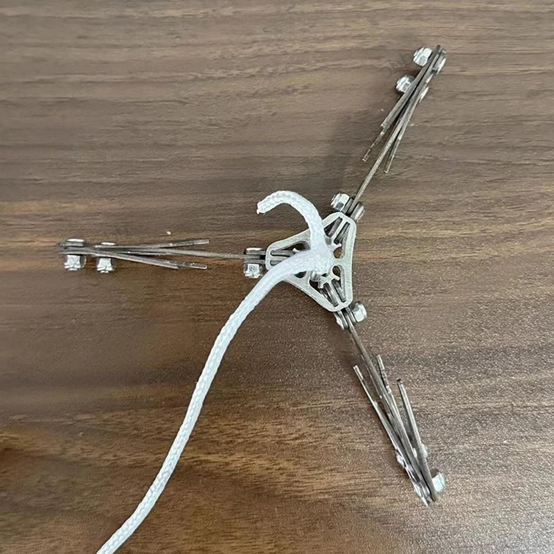 1x Robust Drone Gravity Claw 78.7?? Stainless Rope Compatible with Drone Recovery