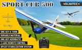 VOLANTEX 2.4G 4CH Sport Cub Fighter RC Plane Wingspan 500mm Aerobatic RTF Glider