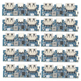 10PCS Type-c input Dual USB output Power Boost module 2.4A Power Bank DIY board.