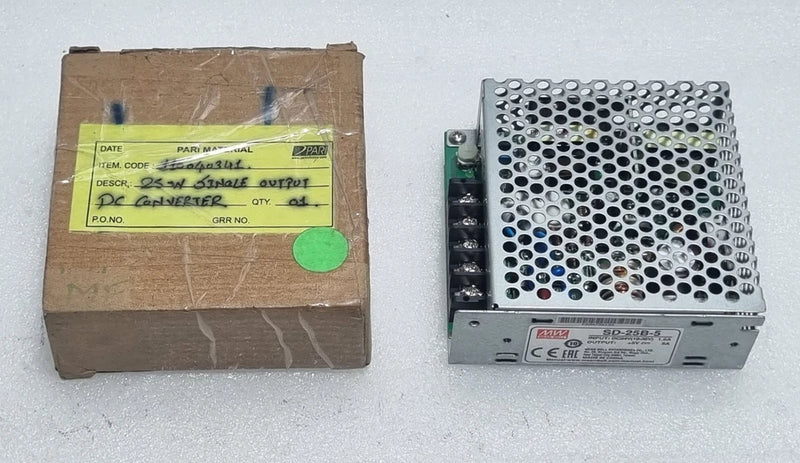 Mean Well SD-25B-5 Converter Power Supply INPUT: 24V DC OUTPUT: +5V