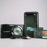 Panasonic Digital Camera Lumix DMC-FS14 14.1MP Black Tested Full Set *Read*
