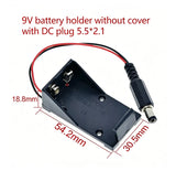 10Pcs 2 Wires DC 9V Cell Volt Battery Storage Clip Holder Box Case Cover T model Battery