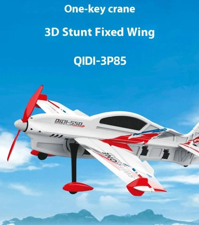 US 3D 6CH RC Airplane 500mm Wingspan One-Key Aerobatics Brushless 6Axis Gyro Toy
