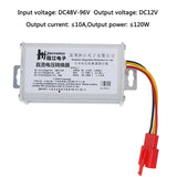 DC 36V-72V To 12V-10A 120W Converter Adapter for Electric Car Battery a~gw