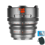 7artisans 16mm S35 Hope Prime T2.1 Cine titanium Lens for Fujifilm X E3 Camera