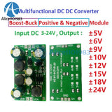 8W Boost Buck Dual Voltage Regulator Board 3-24V to 5/6/9/10/12/15/18/24V Rapidl