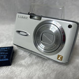 Panasonic LUMIX DMC-FX01 Compact Camera White MEGA O.I.S. Tested From Japan
