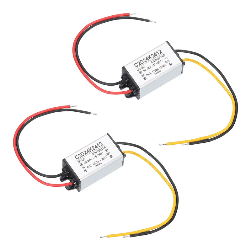 DC 24V to DC 12V Power Converter 2A 24W Voltage Step Down Power Supply