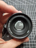 ?TESTED? HELIOS 44M-4 f2/58mm with Canon adapter EF + 2 protective covers