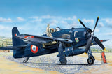 1:48 Grumman F8F-1B Bearcat model aircraft with propeller and blue military markings