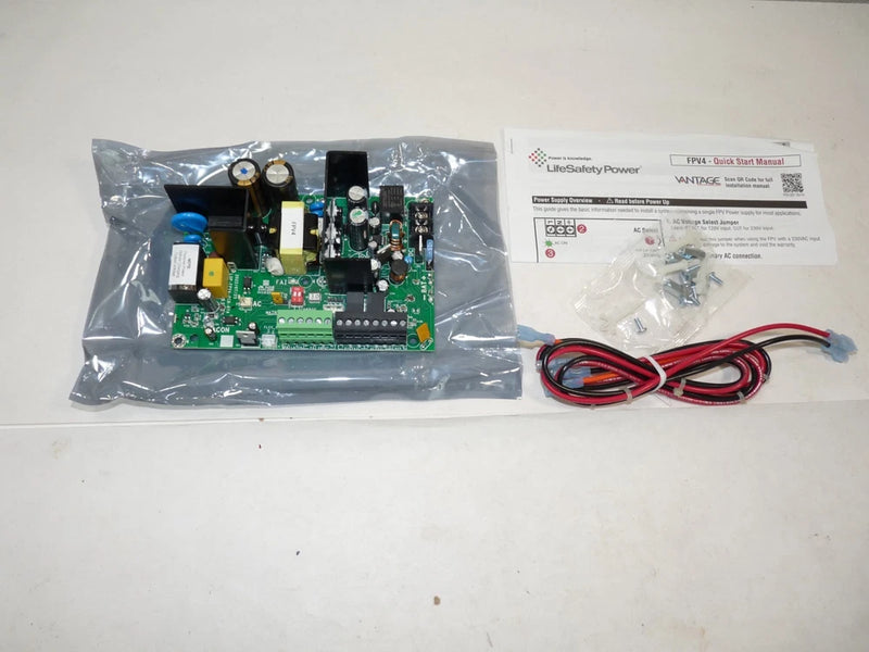 LifeSafety DC Power Supply Board w/Cable | ADC-AC-FPV4 FPV4-Boxed New Lot-A