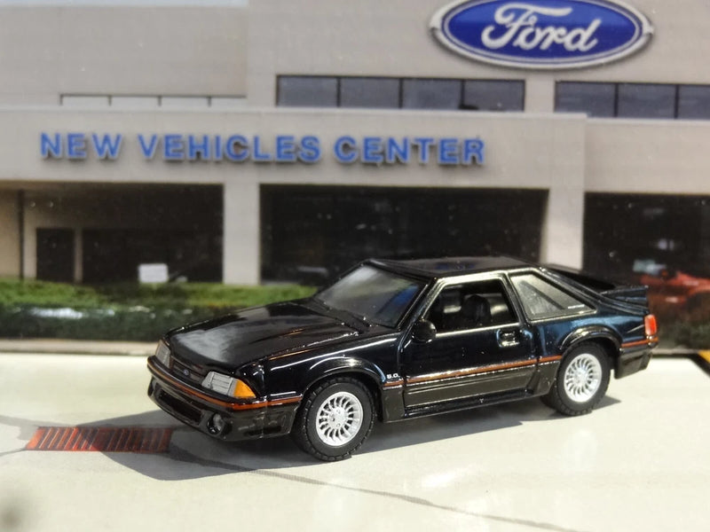 3RD GEN 1979-1993 FOX BODY FORD MUSTANG 5.0 GT 1/64 DIECAST DIORAMA MODEL A3