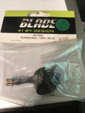 RC brushless motor in clear bag with wiring, Blade BLH7802 box packaging
