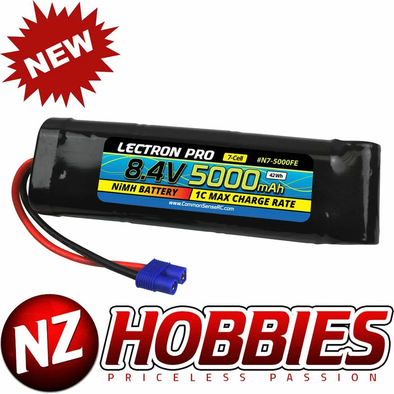 Lectron Pro NiMH 8.4V (7-cell) 5000mAh Flat Pack w/ EC3 Connector # N7-5000FE Battery