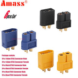 6pcs Amass XT60 Black/Blue/Yellow Female/Male Connect Plug for RC Drone Battery