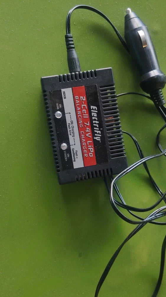 ElectriFly 2SDCB Balance Charger for 2-Cell 7.4V LiPo RC Batteries Battery