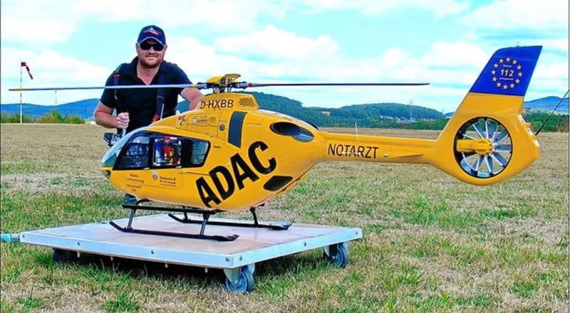 800size ARF EC-135 T2 RC Helicopter scale Fuselage -Yellow ARF Version Model