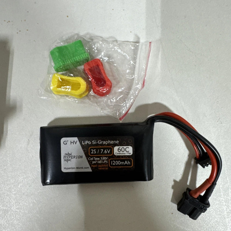 Hyperion 1200mAh 2s 60c G7 Graphene LIPO Bin A10 R1