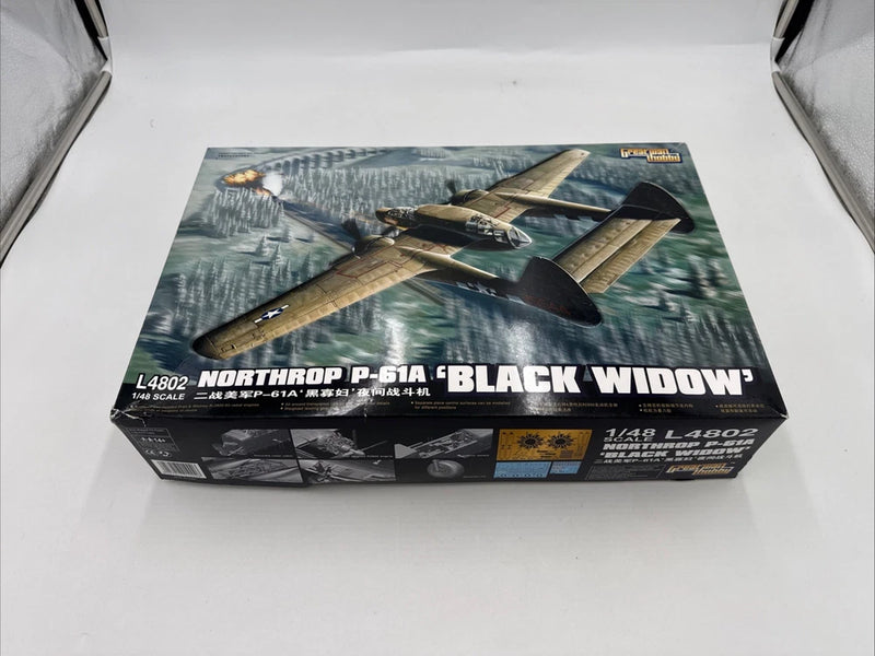 Great Wall Hobby 1/48 Northrop P-61A 'Black Widow' Model Kit #L4802 OPEN BOX