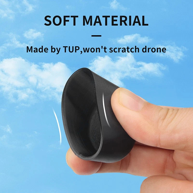 Soft black motor protective cover cap, cone-shaped with open rim