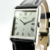 1977 Model/Working SEIKO Tank Roman Index Wristwatch Brand new Battery From Japa Battery