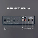 USB Audio Interface For Recording Professional Sound Card With 48V Phantom TVRW