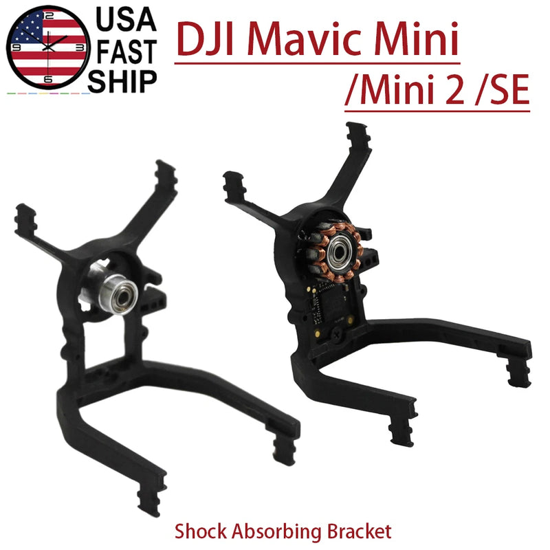 Black gimbal shock-absorbing bracket motor mount for DJI Mavic Mini/2/SE