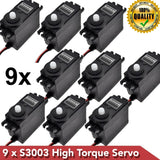 9x S3003 Gear Standard High Torque Servo For Futaba RC Car Boat Helicopter EU AU