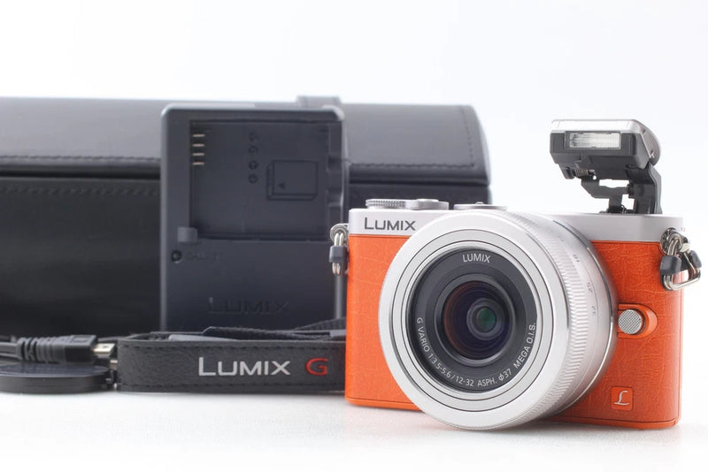 English OK SH195 [MINT] Panasonic Lumix DMC-GM1K Orange M4/3 12-32mm From JAPAN