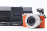 English OK SH195 [MINT] Panasonic Lumix DMC-GM1K Orange M4/3 12-32mm From JAPAN