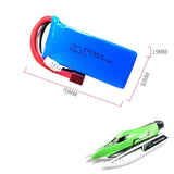 1pcs 11.1V 1200mAh 30C 3S Lipo Battery for WLtoys WL915 Rc Boat T Plug 603468