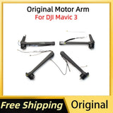 DJI Mavic 3 motor arms set, four black arms with cables and motor mounts