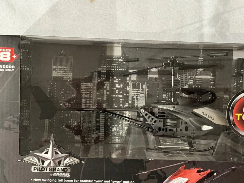 (PILOT BRAND) TEMPEST II (WIRELESS INDOOR HELICOPTER) 2014 Black & Silver