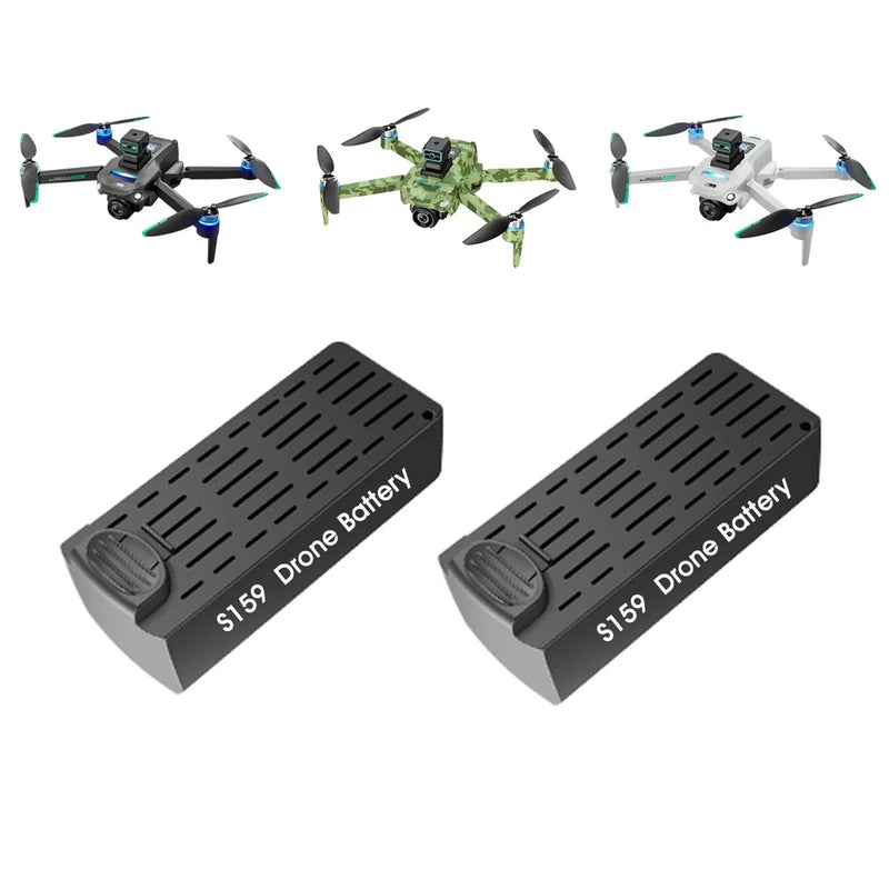 Replacement for S159 Drone Battery - 2200mAh 2-Pack Spare Batteries for S159 Battery