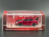 CM Model Mitsubishi Lancer Evolution X Varis Widebody Metallic Red 1/64